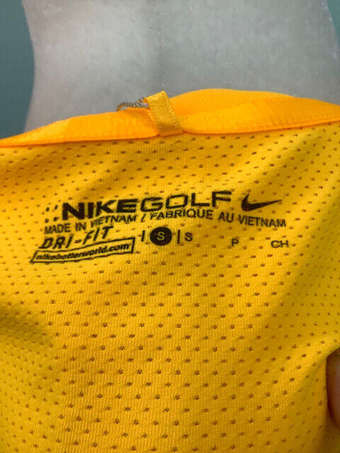 NWT Nike Dri Fit NIKEGOLF Stay Cool Tank Top V Neck Size S Orange 845 $60 5B