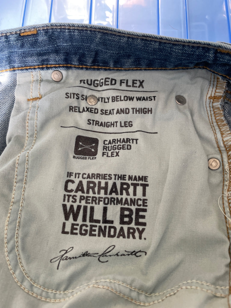 Carhartt Relaxed Fit Rugged Flex Jeans Size 38x34 Style 102804-964 6G
