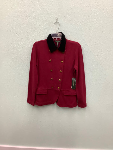 NWT Lauren by Ralph Lauren Royal Ruby Royal Crest Jacket H012 Size M