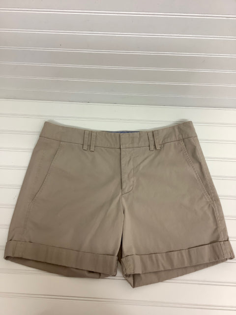 Vince Roll-up Cuffed Tan Shorts Size 8 Cotton Size 8