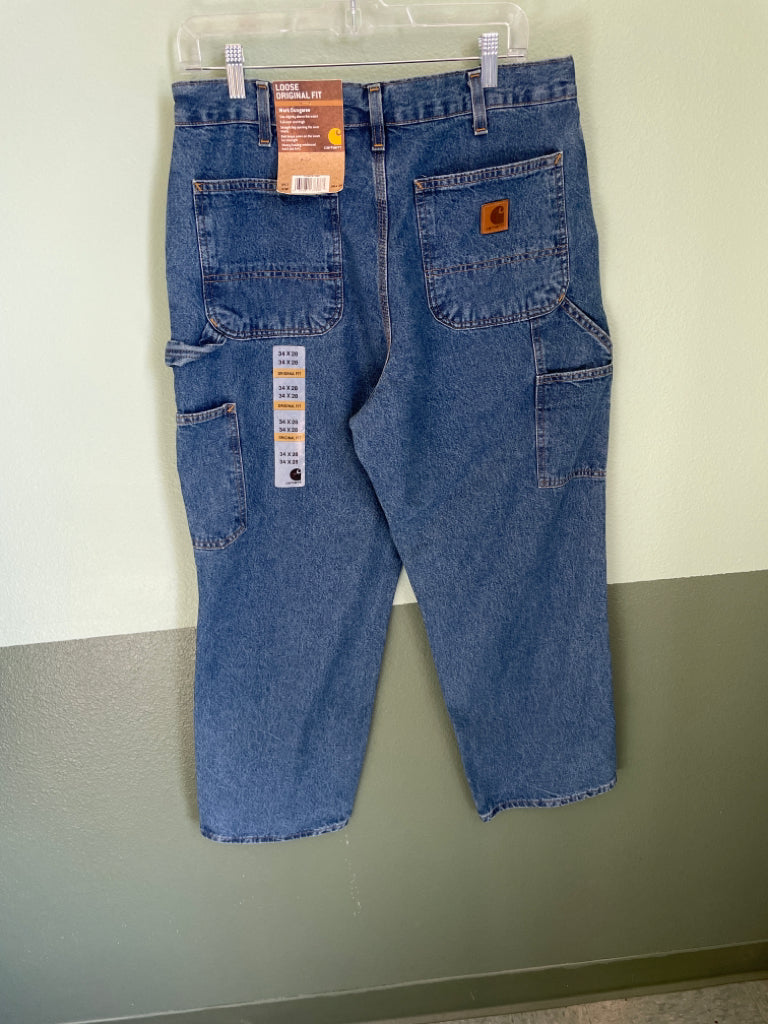 Carhartt NWT  Men's Loose Fit Utility JeanStyle B13-STW Size 34x28 6G