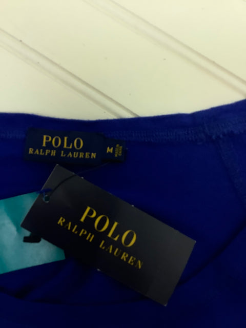 NWT Polo Ralph Lauren W Cruise Blouse Pac Royal Size M $125.00