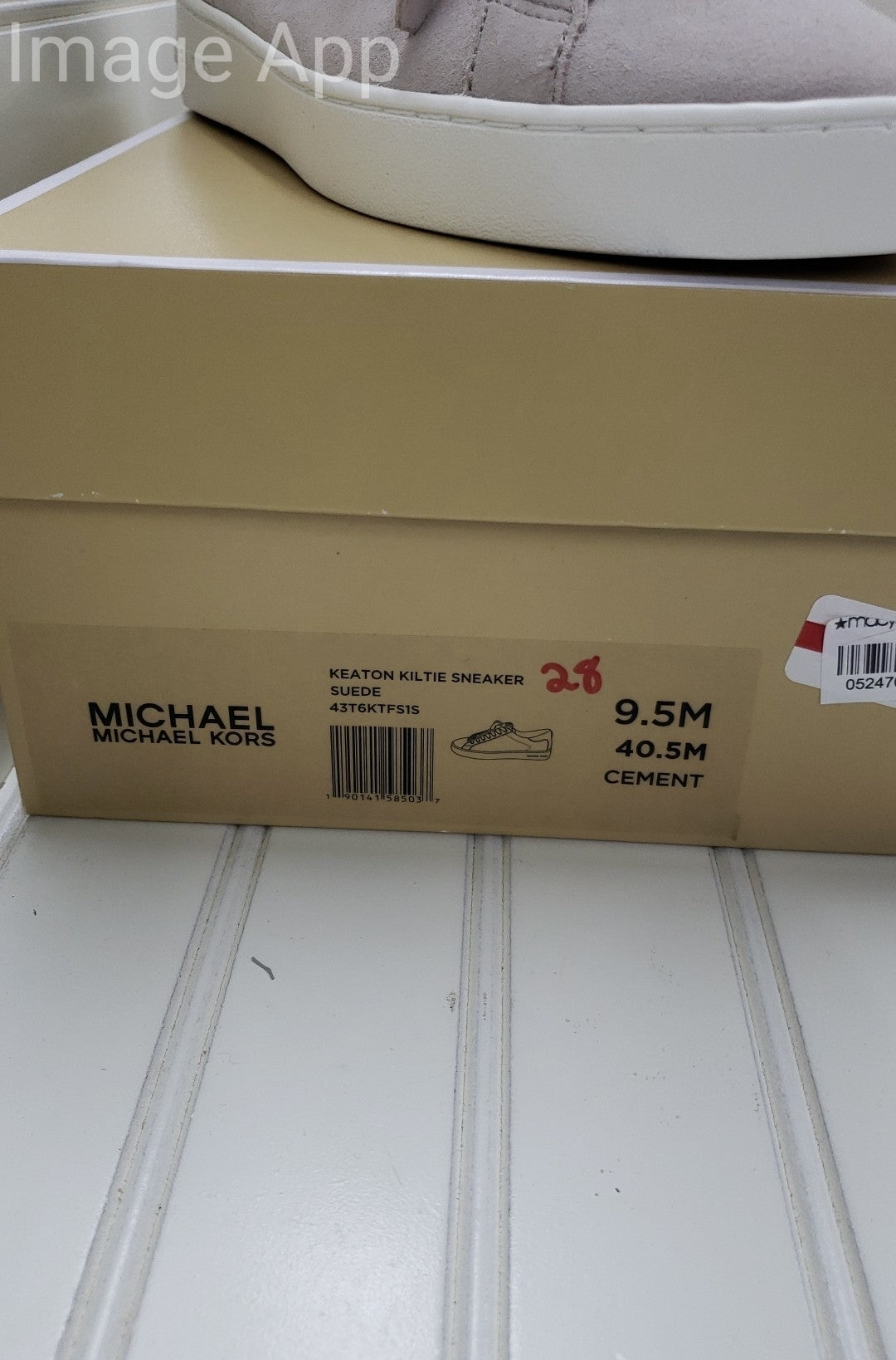 Michael Kors Keaton Kiltie LaceUp Sneaker Suede Size 9.5M 1G