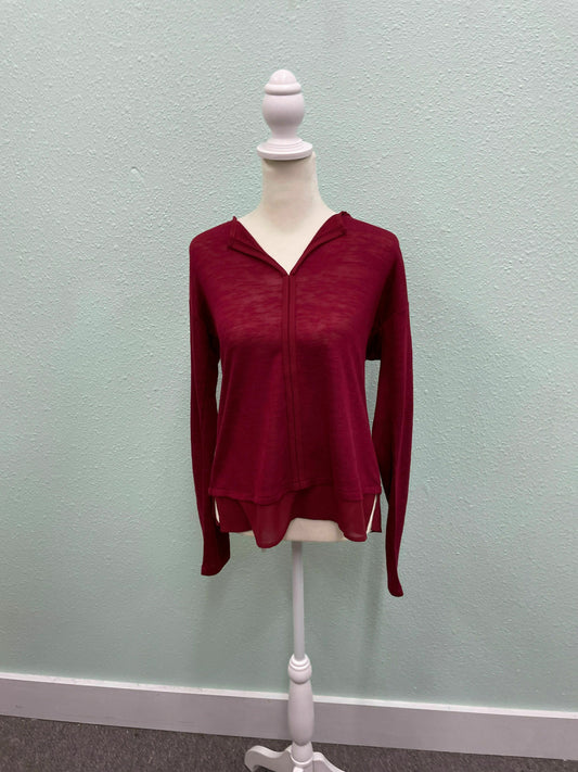 NWT Sanctuary Cabernet Red Sweater Size Small Pullover$59