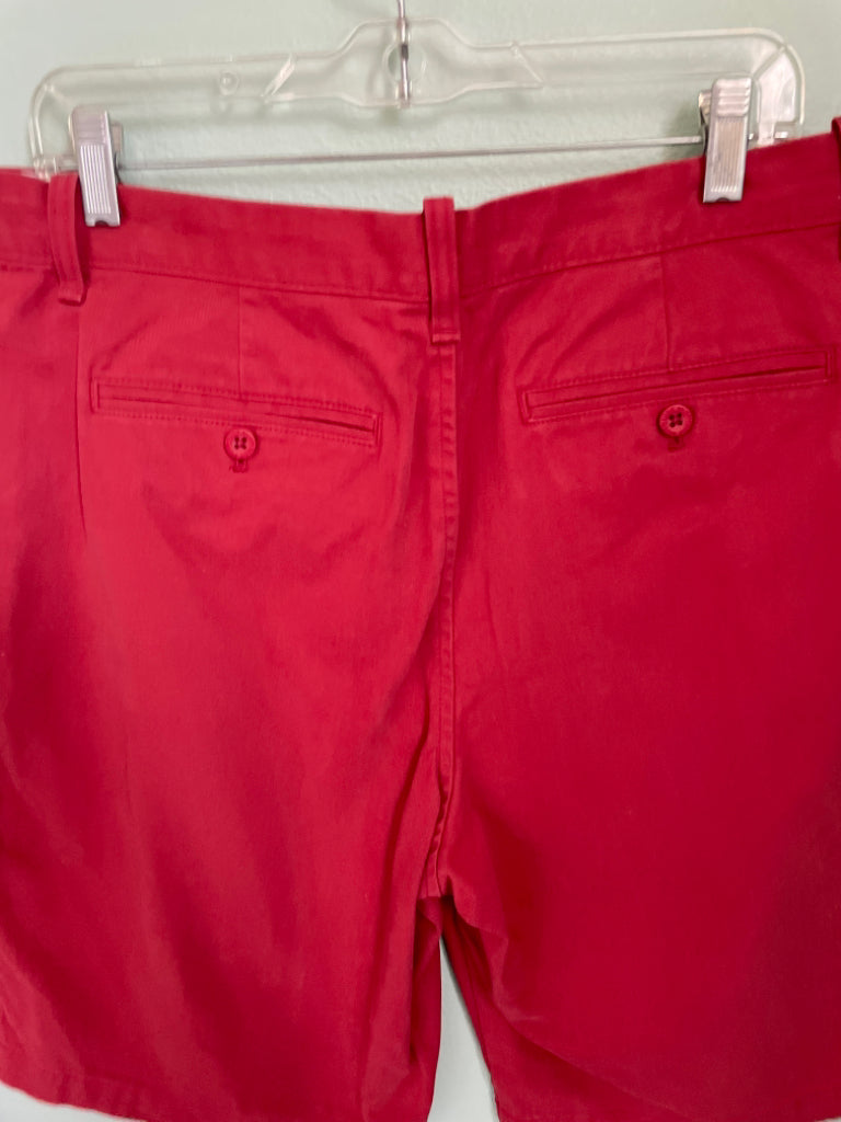 Eddie Bauer Legend Wash Men's Shorte Size 34 Red 100% Cotton 6E