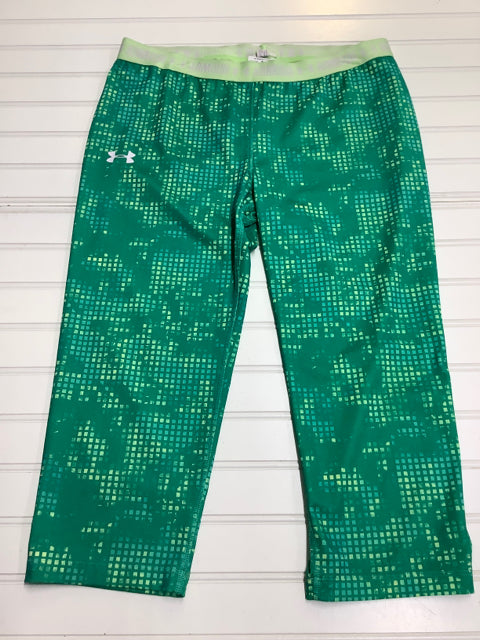 Under Armor Capri Activewear Pant Green Style 1271020 Size M 3G
