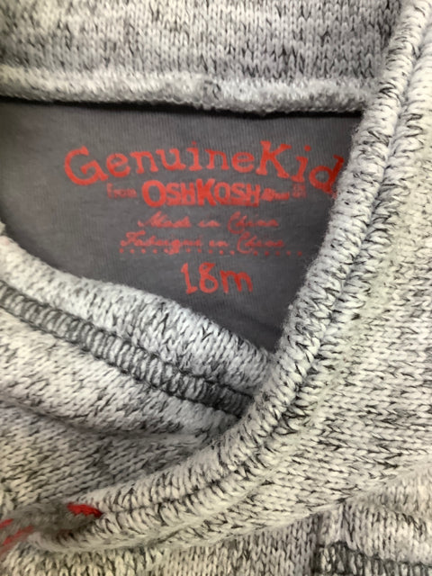 Genuine Kids Osh Kosh Boy's Gray 18 month Sweater 2C