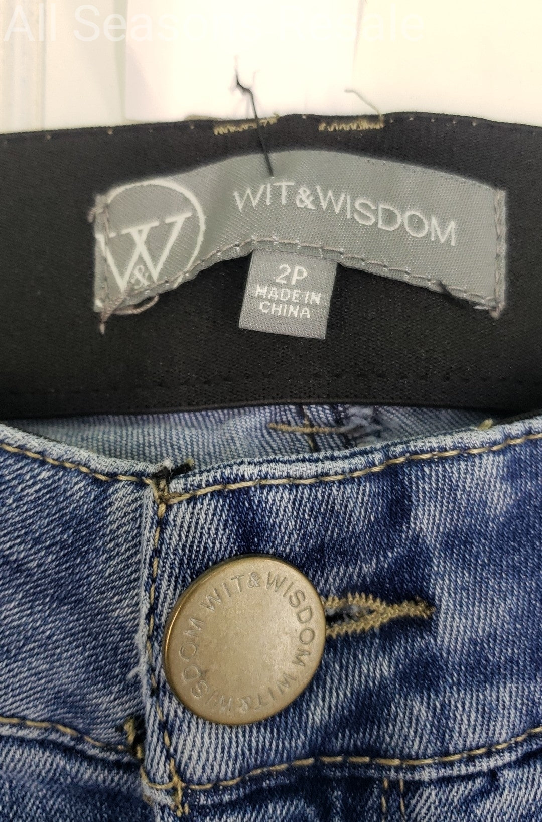 Wit & Wisdom Ab-Solution Skinny Blue Jeans Size 2P 2D
