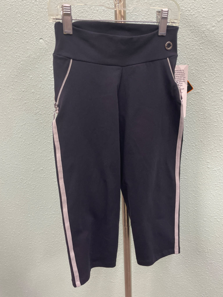 Bluefish Sport Size M Side Zip Fitted Capri Activewear NWT $ 59 5H