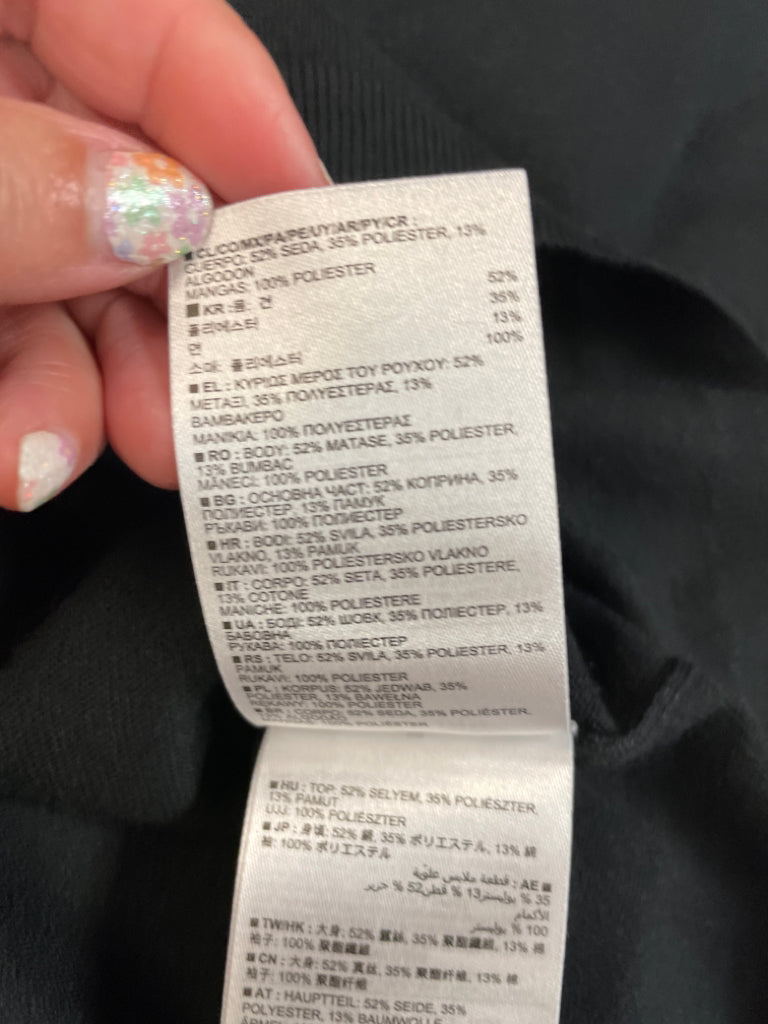 Banana Republic NWT Silk Blend V Neck Sweater Chiffon Sleeves Size M $79.50 6G