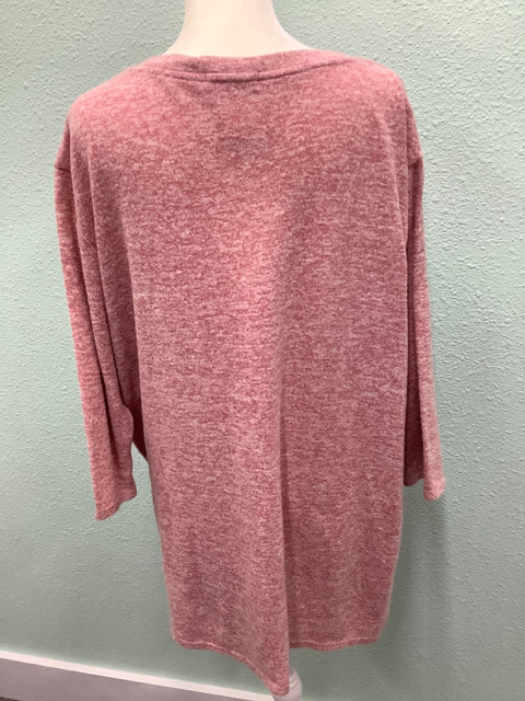 Boutanique Size L Pink Twist Hem Sweater Top 4D