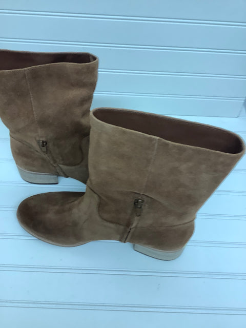 New Michael Kors Women's Pierce Tan Brown Size 9.5 Leather Ankle Boot 2B
