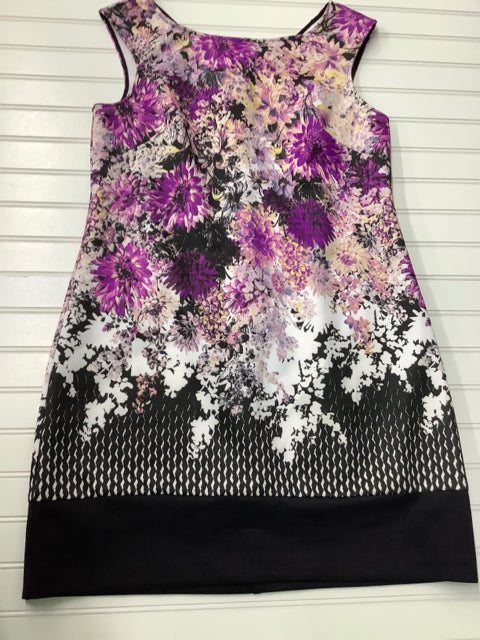Adrianna Papell Purple Floral Dress Size 10P