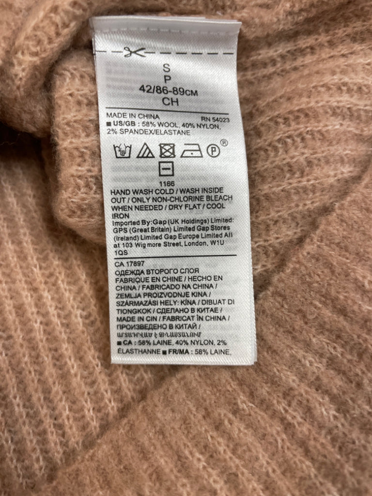 Banana Republic Wool Blend Sweater Tan Size S 6F