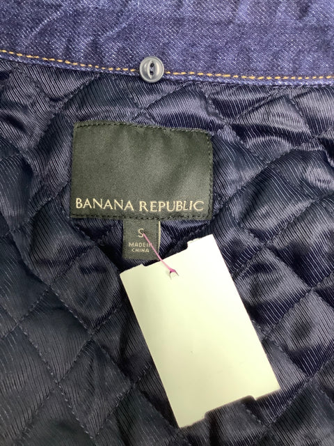 Women's Banana Republic Sherpa Denim Lined Jacket Size S 2A