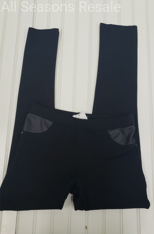 DKNY Pull On Skinny Pant Mid Rise Black Size XS 2D