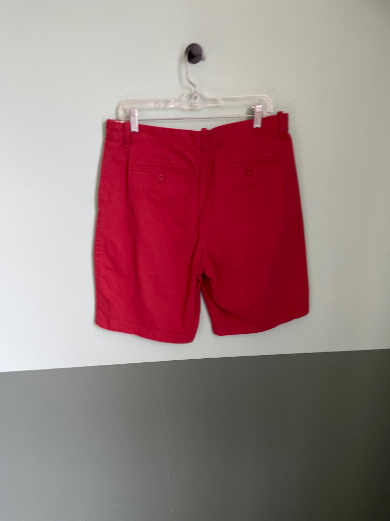 Eddie Bauer Legend Wash Men's Shorte Size 34 Red 100% Cotton 6E
