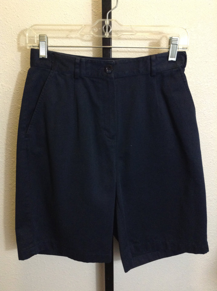 L.L. Bean Size 4 Original Fit Navy Blue Bermuda Shorts  2H