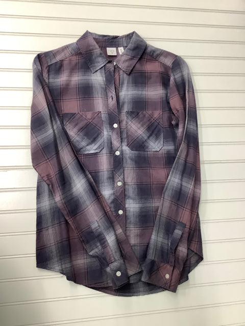 Nordstrom BP purple and grey plaid Size XS Shirt 1C