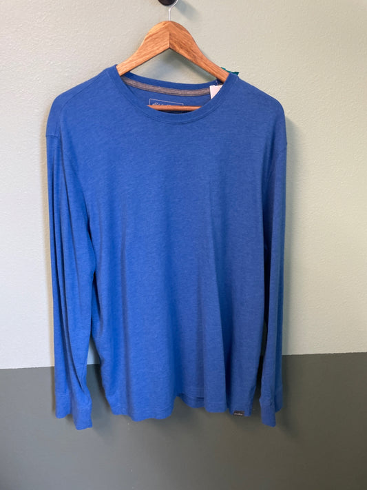 Eddie Bauer Legend Wash Long Sleeve T-Shirt Blue Size XL 6B