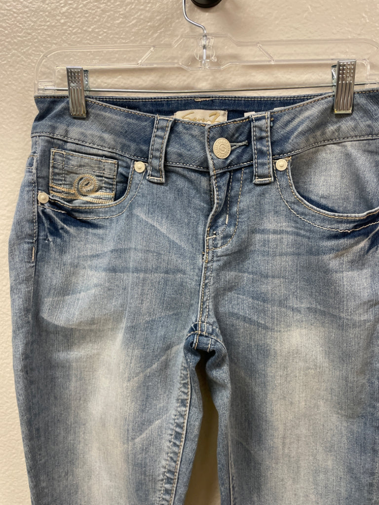 Seven7 NWT Gama Blue Cropped Jeans Size 4 MM211757 $59