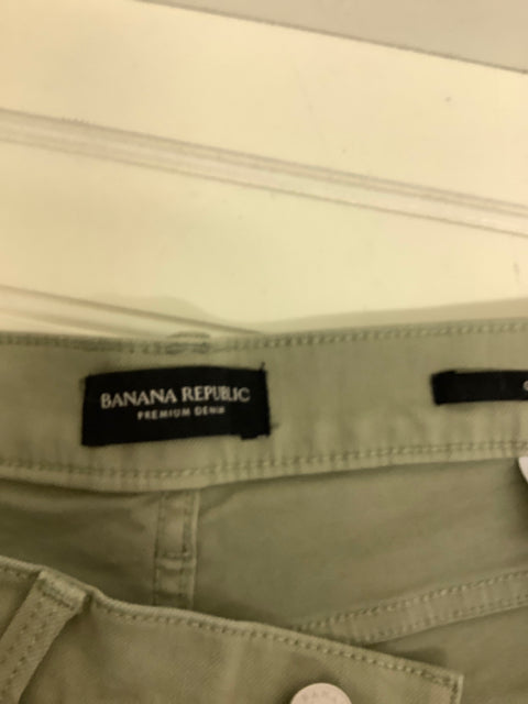 Banana Republic Premium Denim Girlfriend Jeans Sage Green Size 29