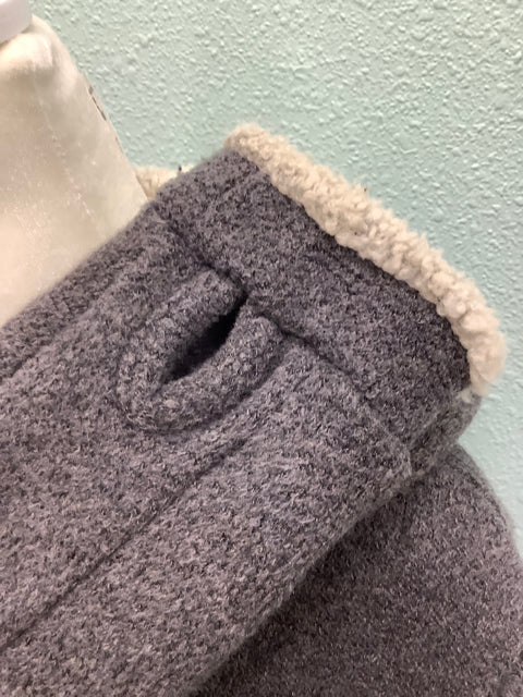 Kuhl Alfpaca Fleece hooded zip up Grey Gray Size M 4D