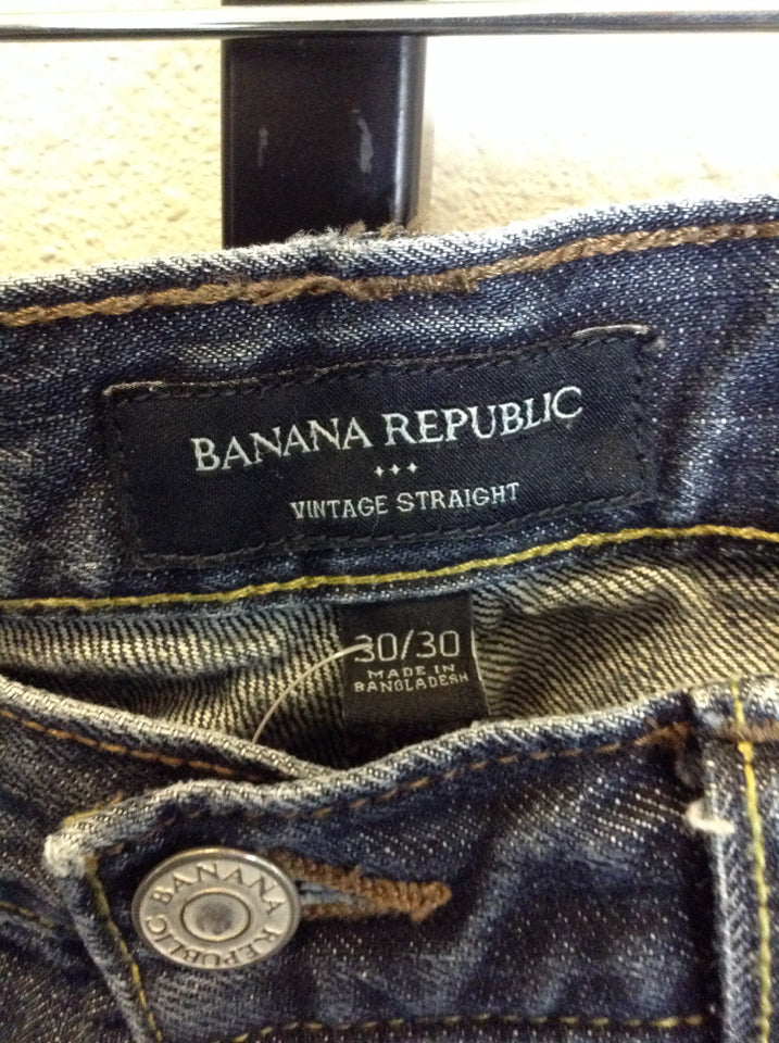 Banana Republic Men's Denim Blue Size 30x30 Jeans Set of 2 11F