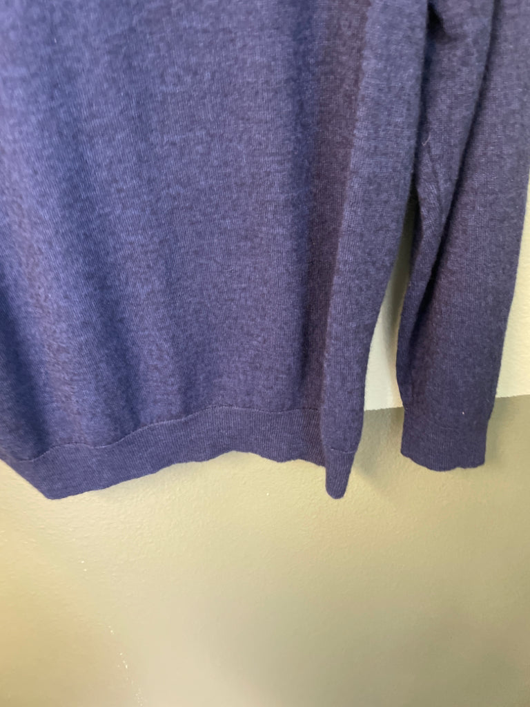 Club Room Men's Merino Wool Blend Polo Sweater Size L Blue 6B
