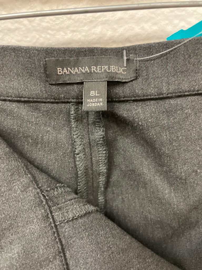 Banana Republic Skinny Trouser Stretch Side Hidden Zipper Dark Grey Size 8 L