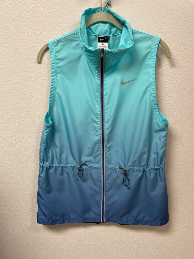 Nike Gradient Blue Windbreaker Running Vest Size M