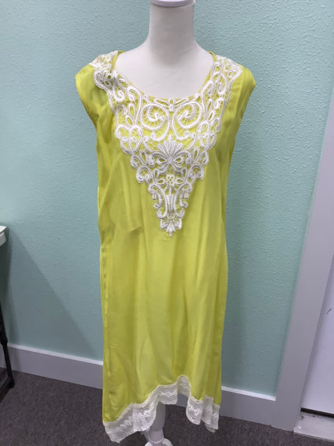 La Redoute Creations Size S Yellow Dress Loose Fit Sleeveless NWT 3B