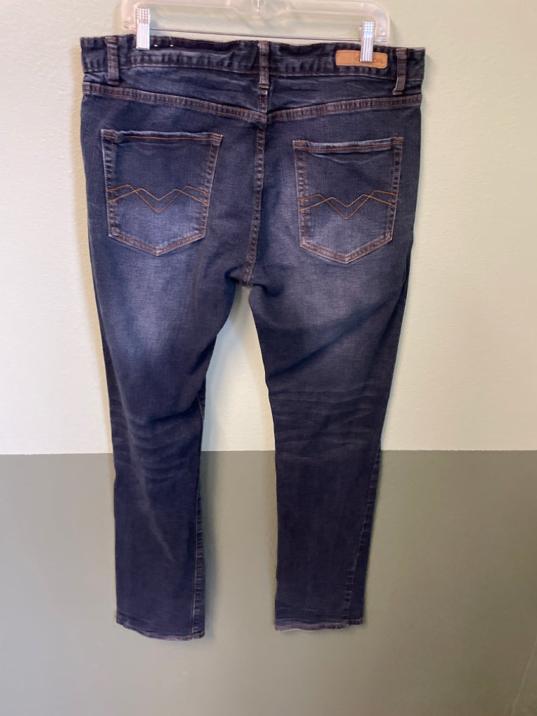 Carbon Slimstraight Flex Jeans Size 36/34 Distressed Blue Men's 6D