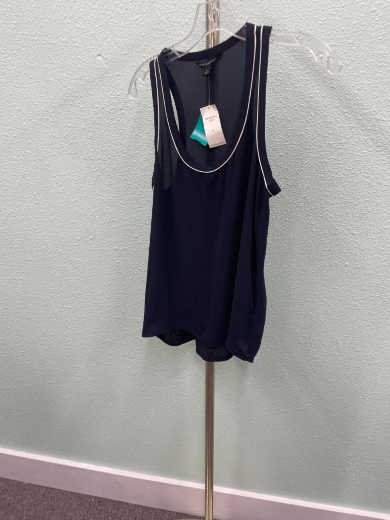 Banana Republic Tank Top NWT Polyester Business Casual Size S Navy Blue 5H