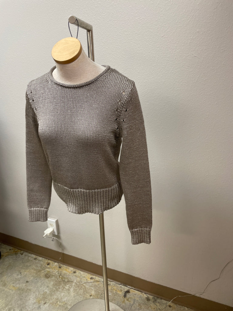 Banana Republic Metallic Knit Sweater NWT Size M $98.00 6F