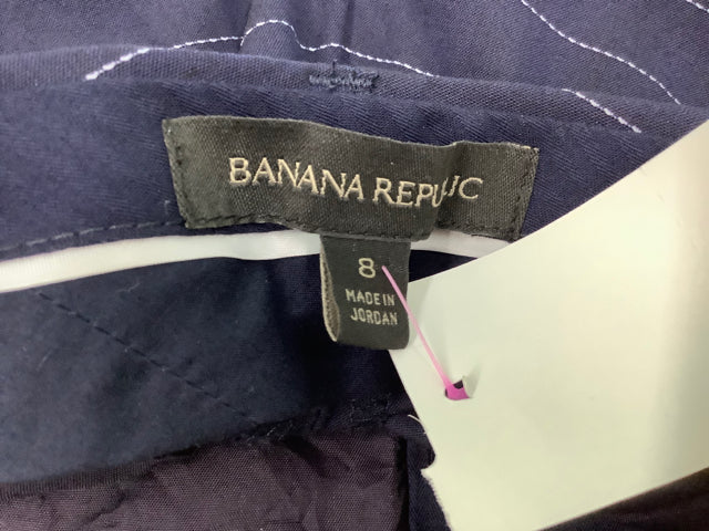 Banana Republic Ryan Mid Rise Straight Pant Blue Size 8 2D