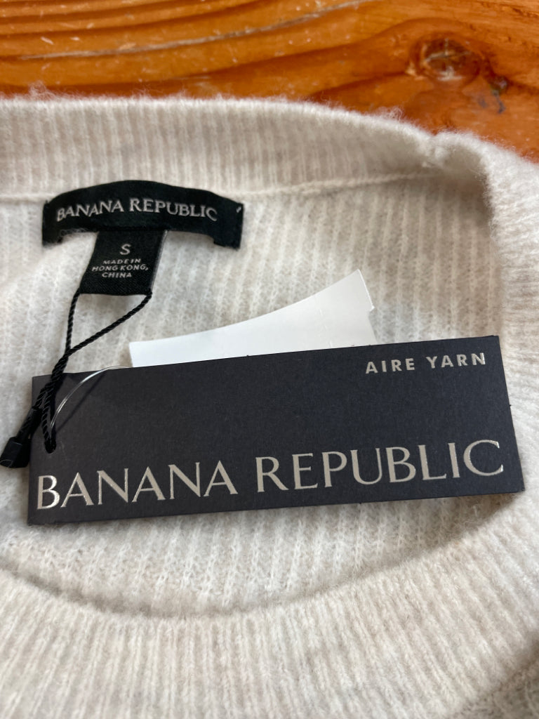 Banana Republic NWT Aire Yarn Sweater Wool Blend Oatmeal Color Size S $89.50 6G