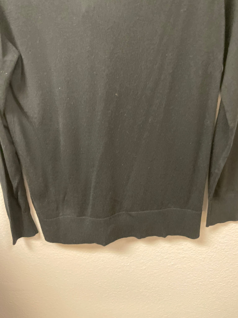 Banana Republic NWT Silk Cashmere Sweater V Neck Sweater Black $78 Size S