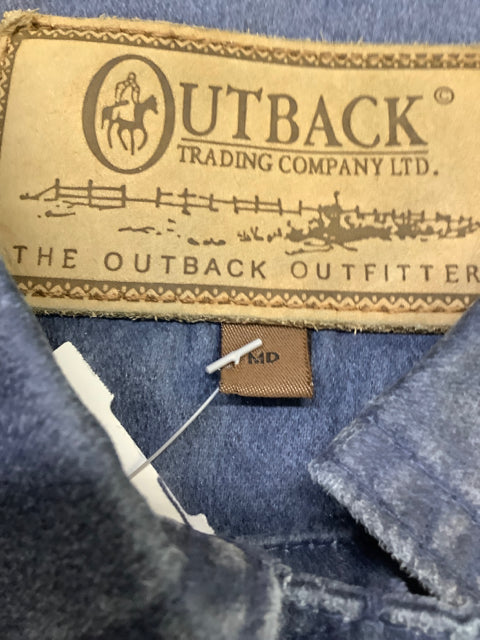 Outback Trading Company Hearland Jean Vest Jacket Size M Blue 2B