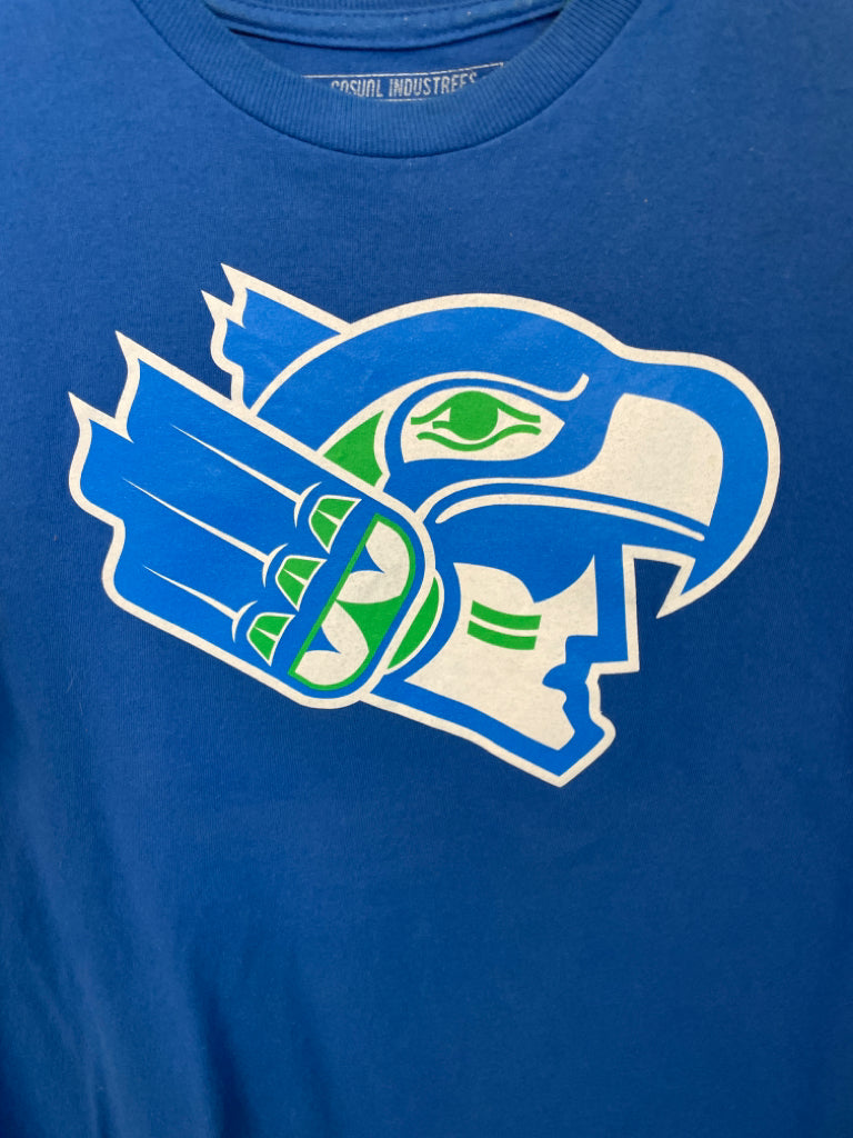 Seattle Seahawks Casual Industries Unisex Size M Blue T Shirt 5A