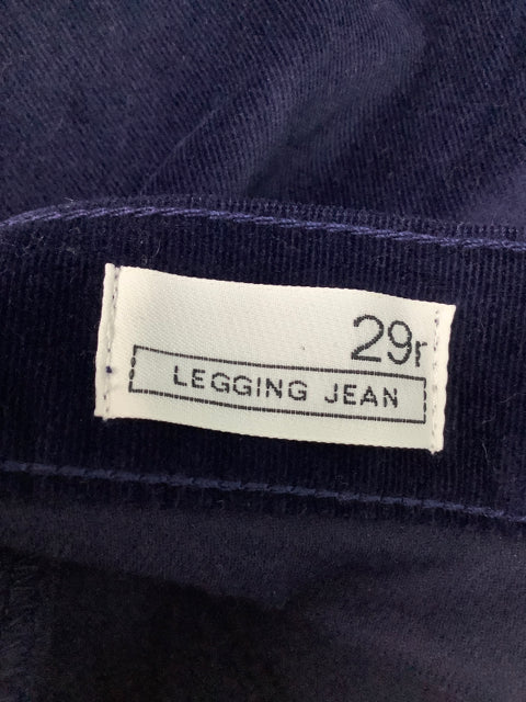 NWT GAP Legging Jean Blue Corduroy Size 29R 2E