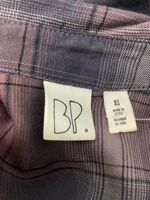 Nordstrom BP purple and grey plaid Size XS Shirt 1C
