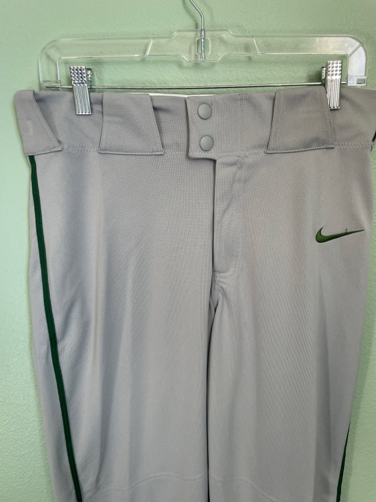 Nike NWT Baseball Pants Grey with Green Pinstripe Size S $40 5A
