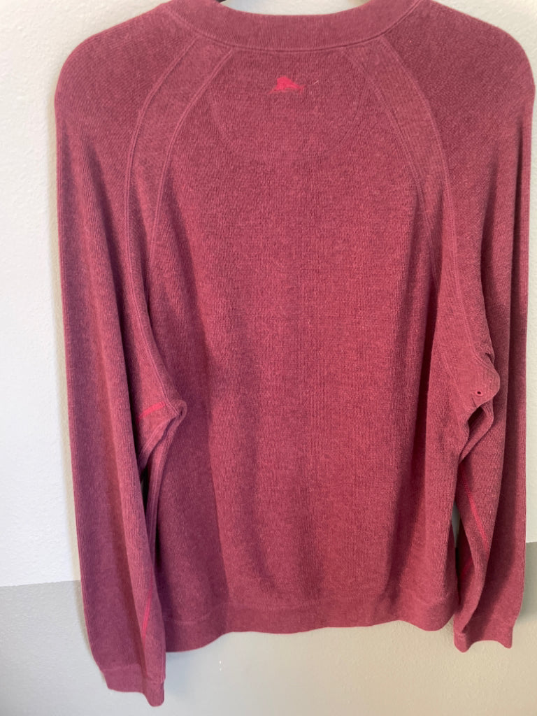 Tommy Bahama Men's Pullover Sweater Red Size M 100% Cotton 6A
